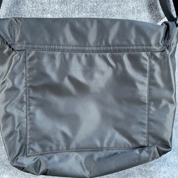 Kate Spade Black Nylon Messenger Bag Large Crossbody Laptop Work Travel Tote - Picture 8 of 14